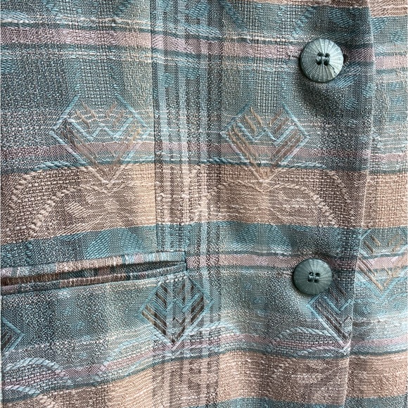 EUC vintage jacquard boyfriend suit jacket - Picture 7 of 14